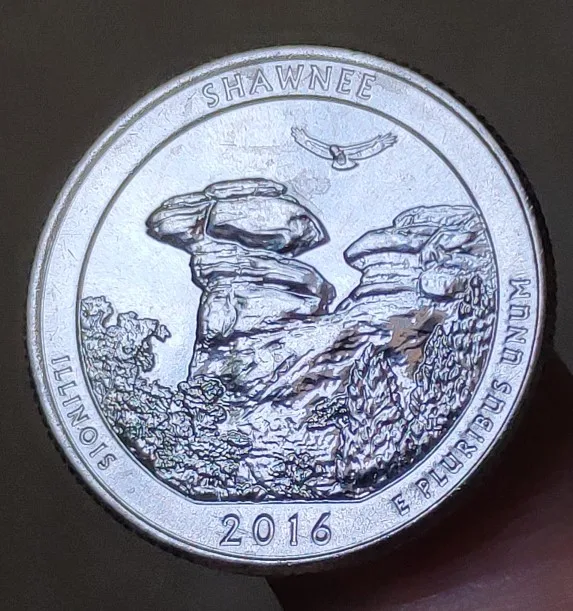 24mm 2016 National Park 100% Real Genuine Comemorative Coin Original Collection | Дом и сад