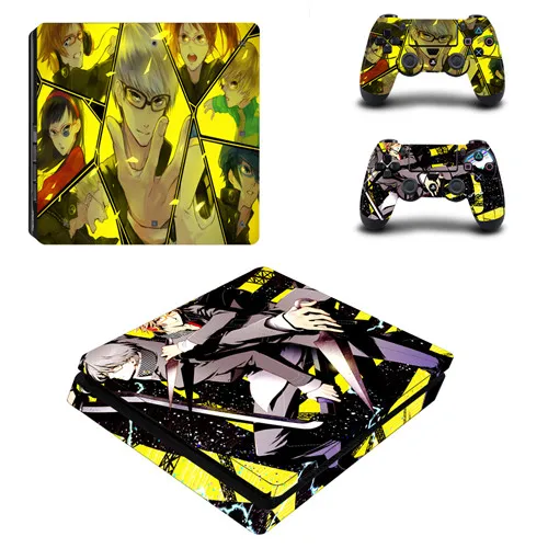 Persona 5 полное покрытие лицевые панели PS4 тонкая кожа Наклейка для playstation 4 консоль и контроллер PS4 тонкая кожа стикер винил - Цвет: P4SQB0356