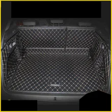 Lsrtw2017 волоконно-кожаный коврик для багажника автомобиля для peugeot 3008 грузового лайнера загрузки багажа ковер