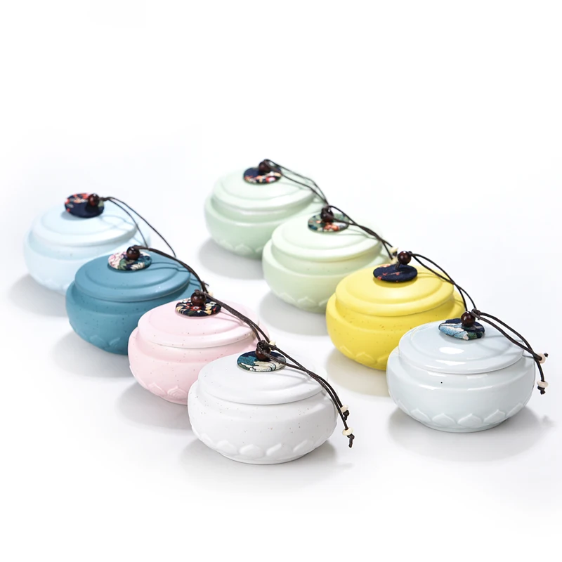 

Chinese Style Tea Canister Kitchen Ceramic Canisters Tea Canister,Delicate Tea Candy Sugar Spice Jar Organizer Gift Storage Jar
