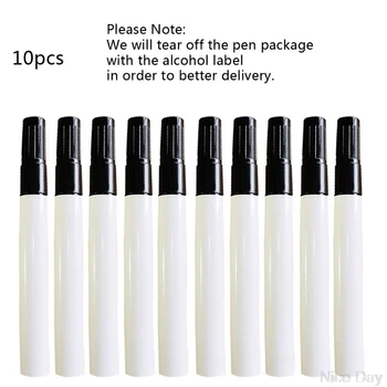 

10Pcs Portable Alcohol Antibacterial Pen Disinfection 75% Alcohol Elevator Dedicated Zero Touch Press Pen Open Door A15 20