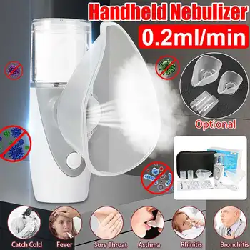 

Mini Handheld Portable Mesh Nebulizer Silent Ultrasonic Medical Steaming Inhaler Adult Kids Rechargeable Respirator Humidifier