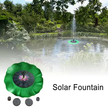 Solar Fontein Pomp Lotus-Vormige Fontein Waterdichte Fontein Panel Waterpomp Kit Voor Vijver Tuin Decoratie