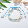 Bohème naturel coquille de mer bracelets porte-bonheur pour femmes hommes été plage de sable à la main chaîne corde chaînes bracelet bijoux à bricoler soi-même