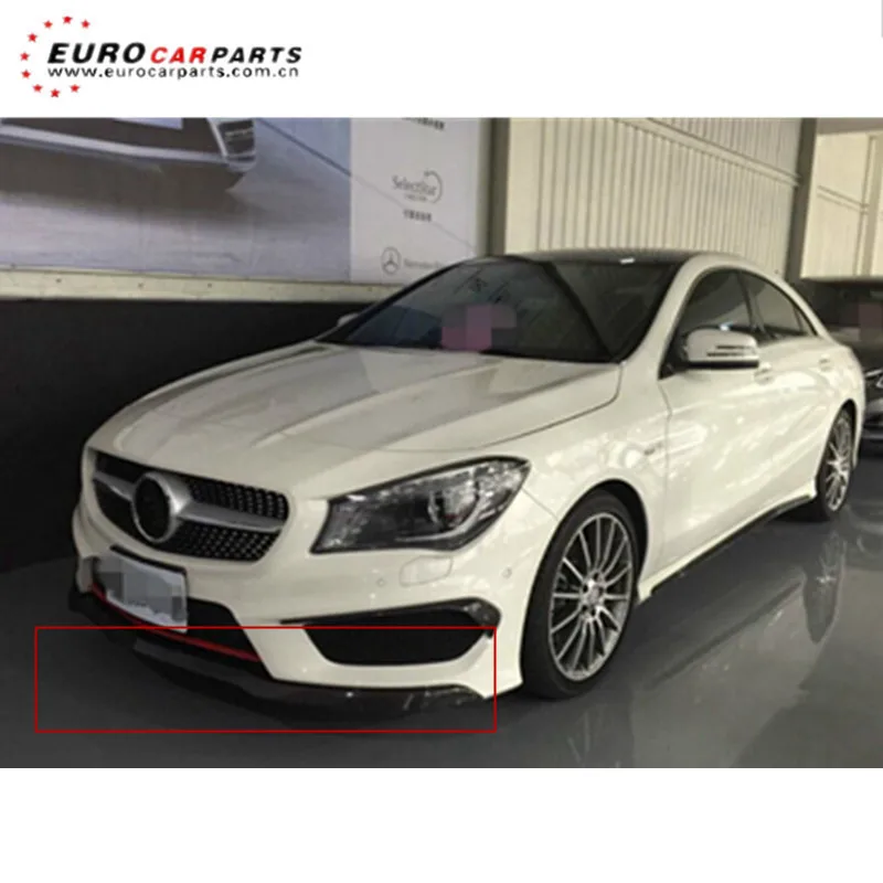 CLA CLASS W117 CLA250 CLA260 CLA45 sport to A style передняя губа 2014 год 2016 углеродное волокно