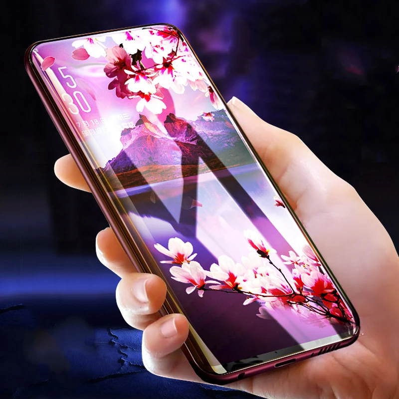 Изогнутая Защитная пленка для экрана OPPO Find X huawei mate 20 P30 Pro Oneplus 7 Закаленное стекло