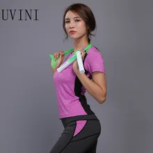 Women Fitness Shirts Elastic Yoga Sports T Shirt Yoga Top Tights Gym Running Tops Short Sleeve Tees Blouses Shirts Sport Top