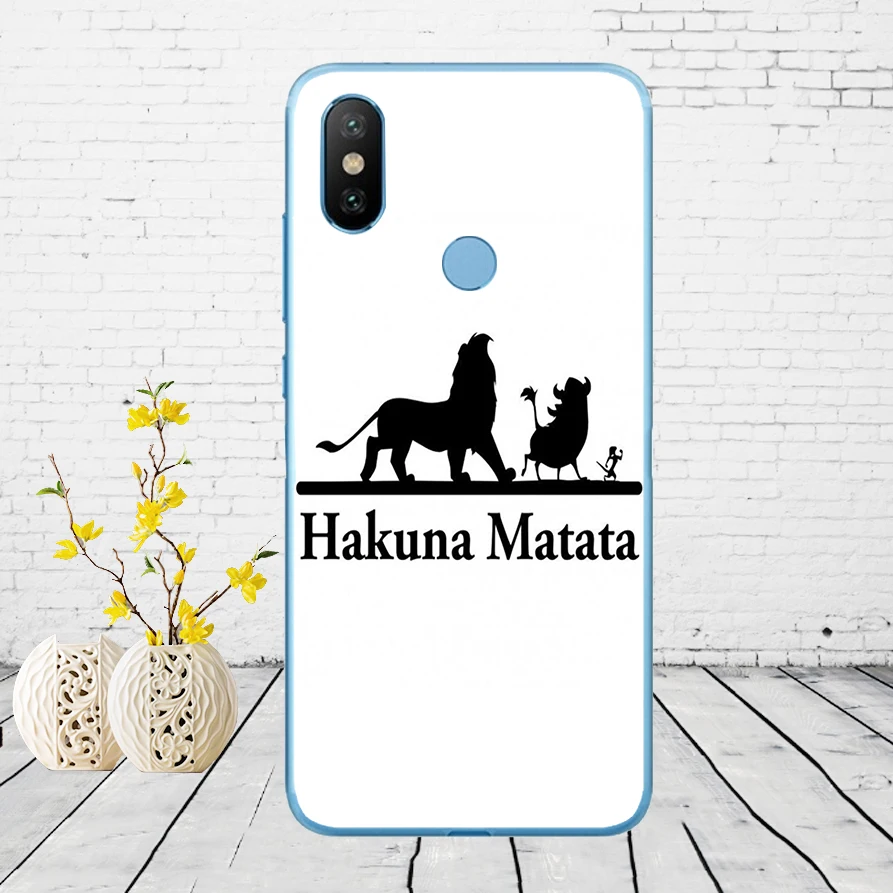 Мягкий силиконовый чехол для Xiao mi Red mi 6 6a mi 8 a2 lite note 5 6 pro 7, 103DD hakuna matata The Lion King - Цвет: 11