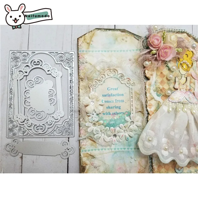 

Naifumodo Lace Frame Cutting Dies Metal Dies Scrapbooking Album Card Making Embossing Stencil Decor Diecuts