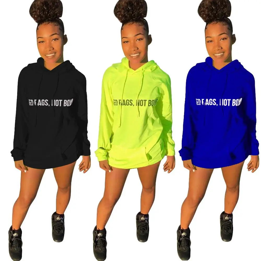  autumn winter new women hooded hoodies casual long sleeve funny letter green pullovers sweatshirts 