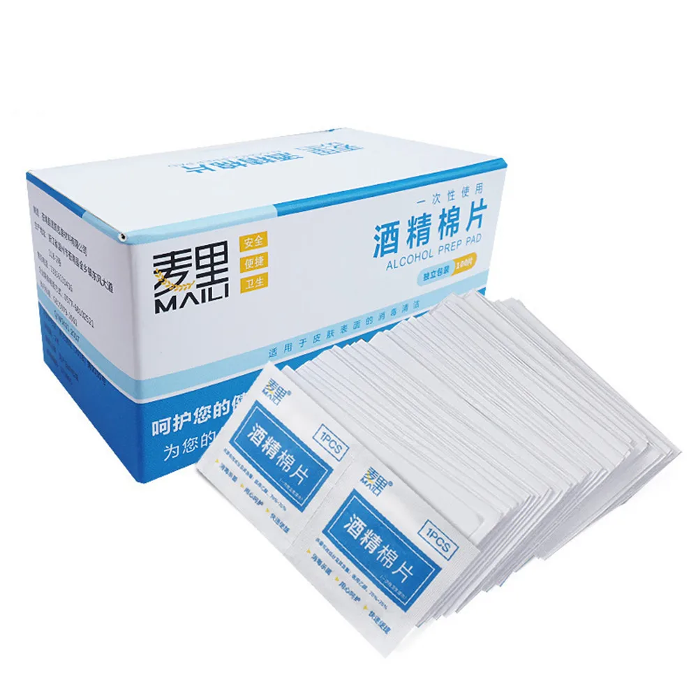 100pcslot Alcohol Prep Swap Pad Wet Wipe For Antiseptic Skin Cleaning Care Jewelry Mobile Phone Glasses Clean Tool Alcohol Pads (14)