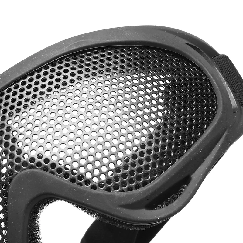 Анти-туман глаз Защитные удобные страйкбол безопасности Тактическая защита глаз ударопрочность металлическая сетка очки Открытый