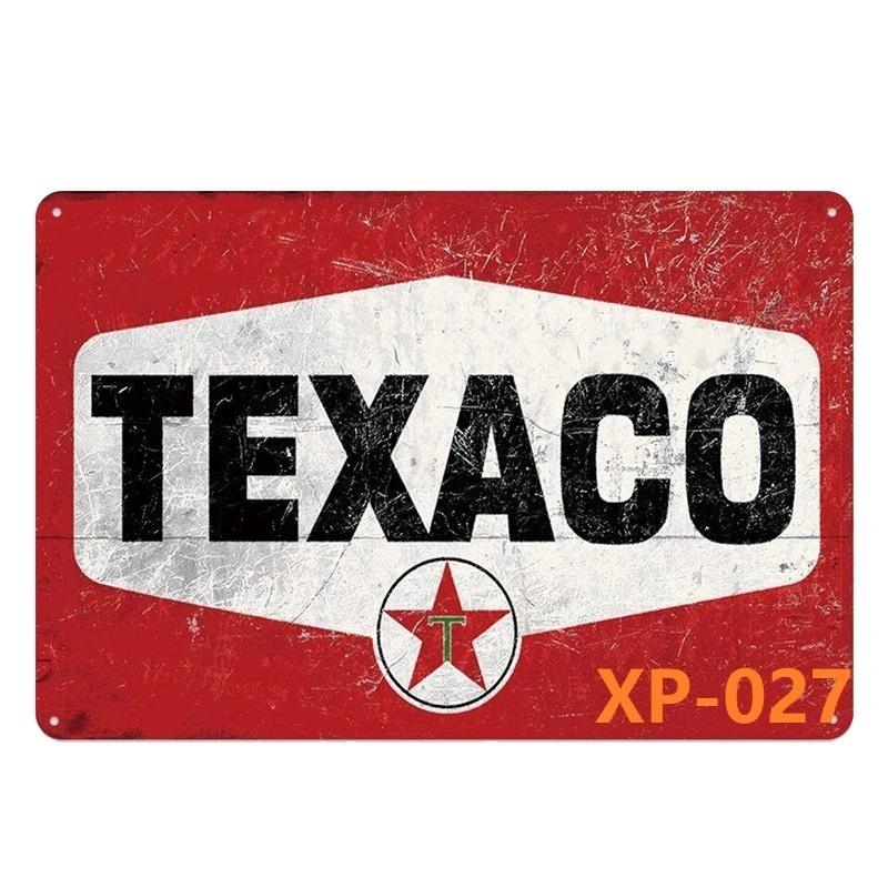 Зеленый TEXACO знаки винтажный металлический постер 20x30 см табличка для Wall Art бар Кофе адвокатского сословия дома украшение для стен дома, паба Ретро Художественная плакат - Цвет: Зеленый
