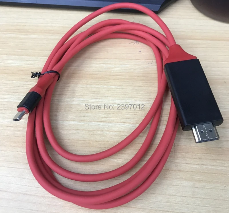 30 шт./лот USB 3,1-HDMI 4K Кабель-адаптер 2 м type C-HDMI кабель для MacBook samsung Galaxy S9/S8/Note 9 huawei USB-C HDMI