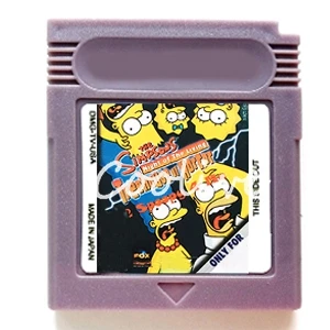 

Grey Shell Simpsons the Night of the Living Treehouse of Horror Video Game Memory Cartridge Card for 16 Bit Console Accessories