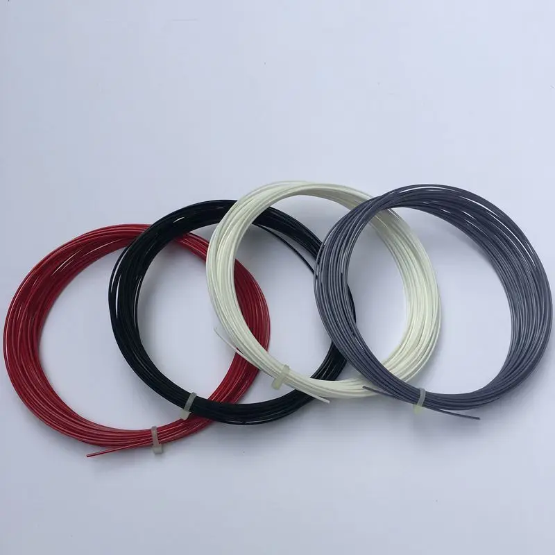 1 pc calidad TINGKIN de polígono Hexagonal 17/18 cuerdas de poliéster cuerdas de tenis Hexagonal sensación dura de 12 m/unids