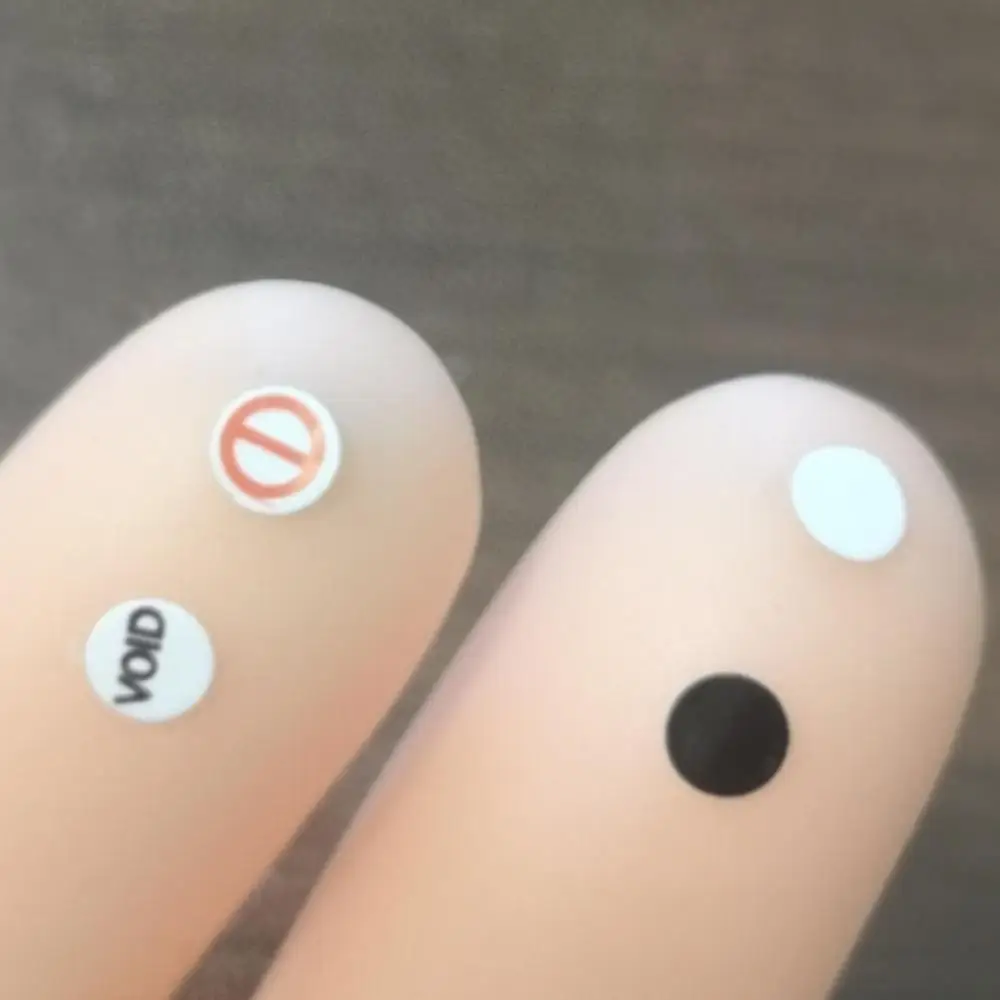 900 Pz 3Mm Piccolo Foro Per Vite Adesivo Carta Fragile Etichetta Di Sicurezza A Prova Di Manomissione Garanzia A Prova Di Manomissione Vuoto Se Sigill