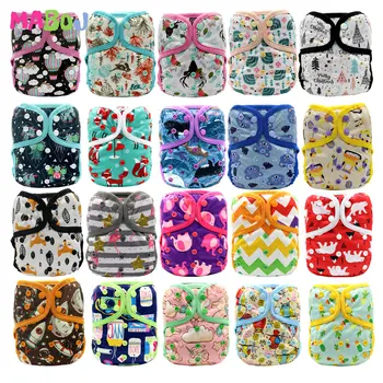 

MABOJ Diaper Cover Cloth Diapers Baby One Size Gril Boy Nappy Cloth Diaper Cover Fits 3-15kg Baby Nappies Waterproof Breathable