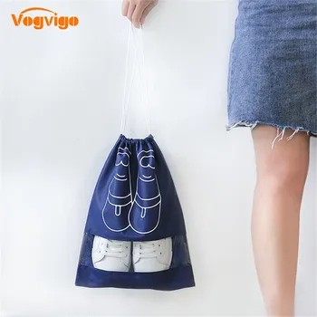 

Vogvigo Blue Bags Drawstring Storage Bags Girls Cosmetic Bags Women Cotton Travel Pouch Storage Clothes Handbag Makeup Bag