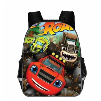 

16 inch Blaze And The Monster Machine Backpack Boy Cartoon School Bags Orthopedic Backpack School Bags for Boys and Girl Mochila
