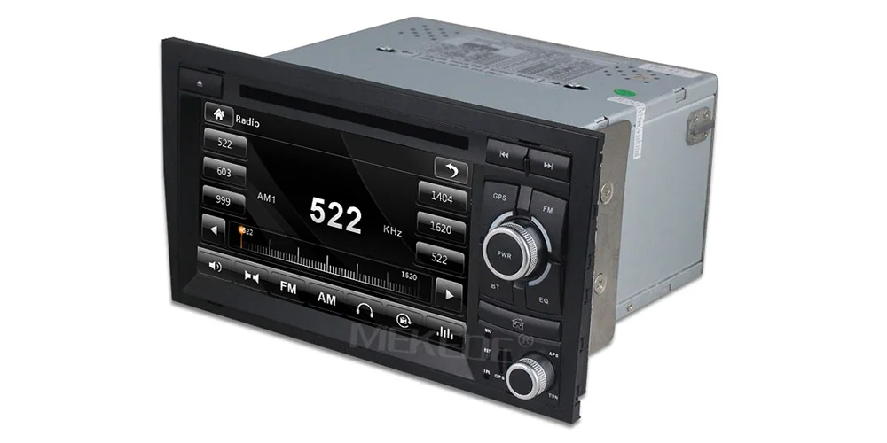 Discount MEKEDE 2din Car DVD multimeida Player For audi A4 2002 -2008 RS4 with GPS navigation Car Autoradio BT 1080p video free shipping 6