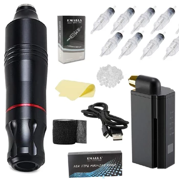 

Tattoo Kits Cartridge Tattoo Machine Pen Kit Rotary Tattoo Machine Pen Cartridge tattoo Needles Power Supply for tattoo Supplies