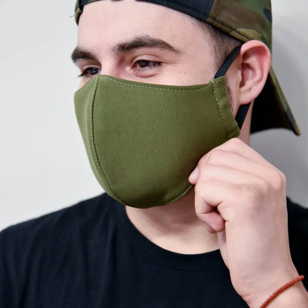 Anti Dust Facemask Cotton Breathable Pure Color Mouth Mask Unisex Face Reusable Mascarillas Masque De Protection Lavable | Спорт и