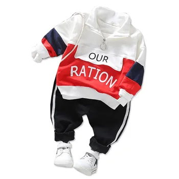 

Spring Autumn Children Leisure Clothes Baby Boy Girl Letter T Shirt Pants 2Pcs/sets Kids Infant Outfit Toddler Fashion Tracksuit