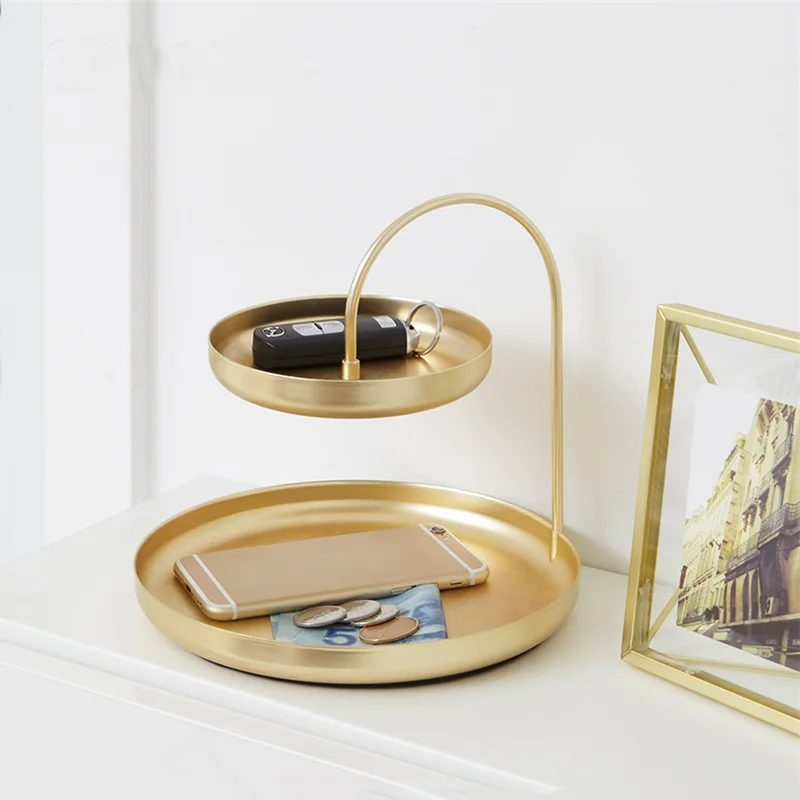 

Metal Table Jewelry Storage Tray Simple Scandinavian Key Storage Tray Desktop Decoration Home Storage