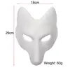 Halloween Blank Mask Decorative Masquerade Mask  DIY Blank Fox Mask PU Party Mask Masquerade Costume Cosplay Accessories ► Photo 2/6