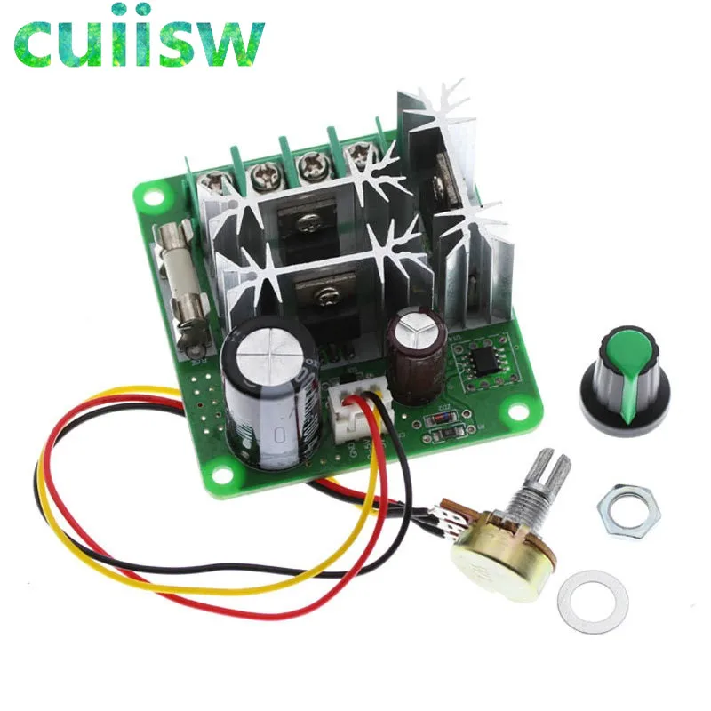 DC Motor Speed Controller Stepless Speed Regulation Pulse Width PWM 6V-90V 15A 12V 24V 36V 48V 1000W