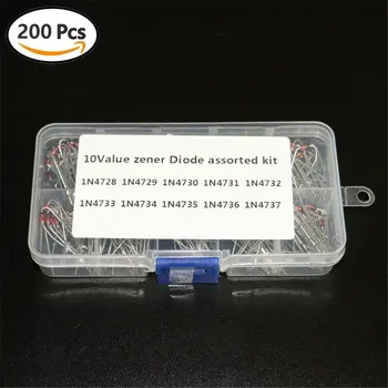 

10Values x 20pcs Zener Diode Assortment diy kit Electronic set pack 3.3V 3.6V 3.9V 4.3V 4.7V 5.1V 5.6V 6.2V 6.8V 7.5V