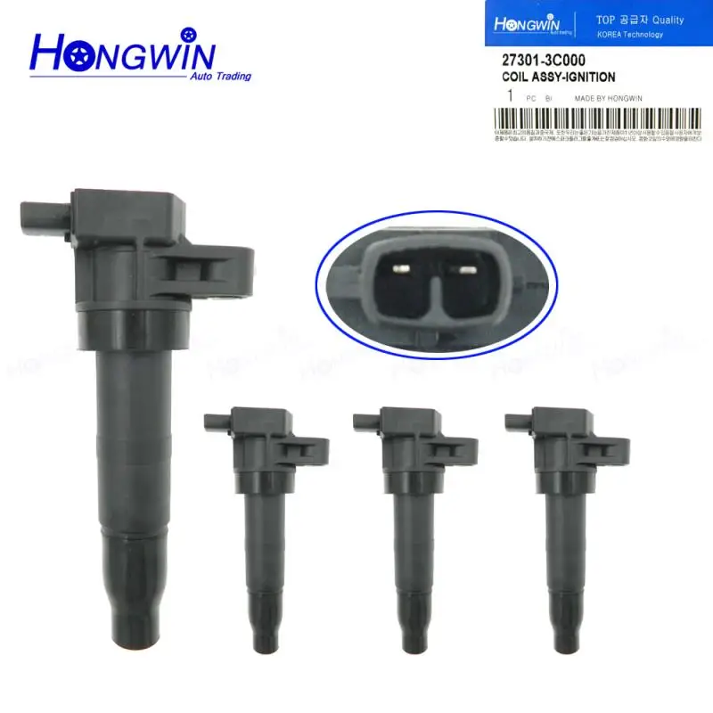 4 шт 27301-3C000 Катушка зажигания для Hyundai Kia 2.4L3.3L 3.5L 3.8L 2006-2015 27301 3C000 27301-3C010 3C010 273013C000 UF546 |