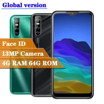 

Face id unlocked 8A quad core 4GB RAM 64GB ROM 13MP smartphones water drop screen android mobile phones celulares dropshipping
