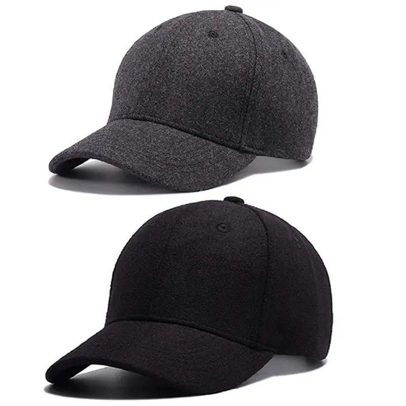 Осенняя шерстяная Кепка Snapback аккуратная простая и благородная на вид Корейская однотонная бейсбольная Повседневная Кепка для мужчин и женщин