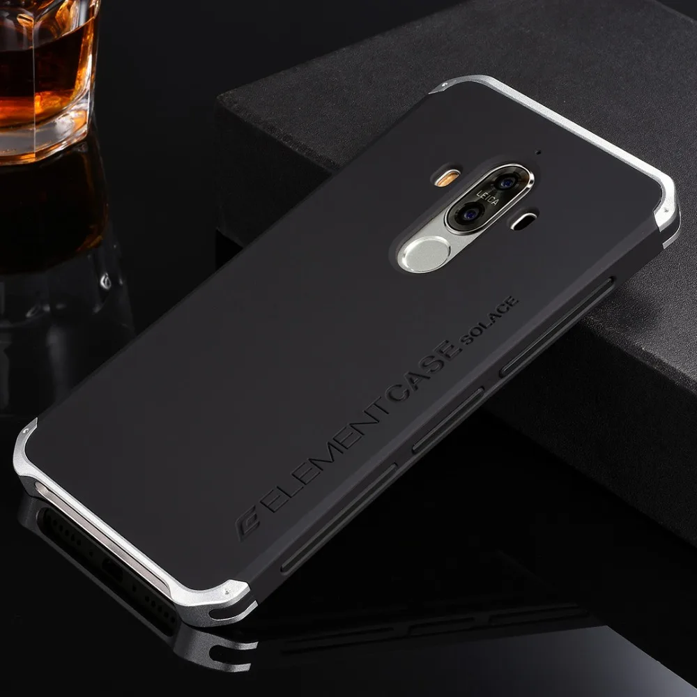 Чехол для Huawei Mate 9 роскошные чехлы для телефонов с дизайнерской алюминиевой и с жесткой задней панелью