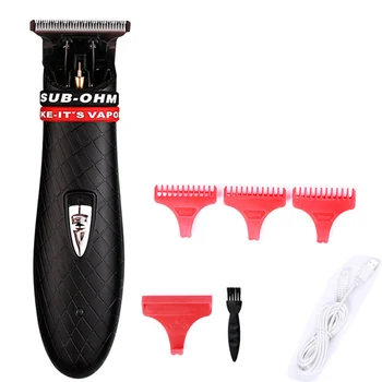 

0mm Balding Professional Cordless Hair Cliper Trimmer Beard Shaving Men Barber Electric 0.1mm Cutter Shaver Hair Cutting Machine