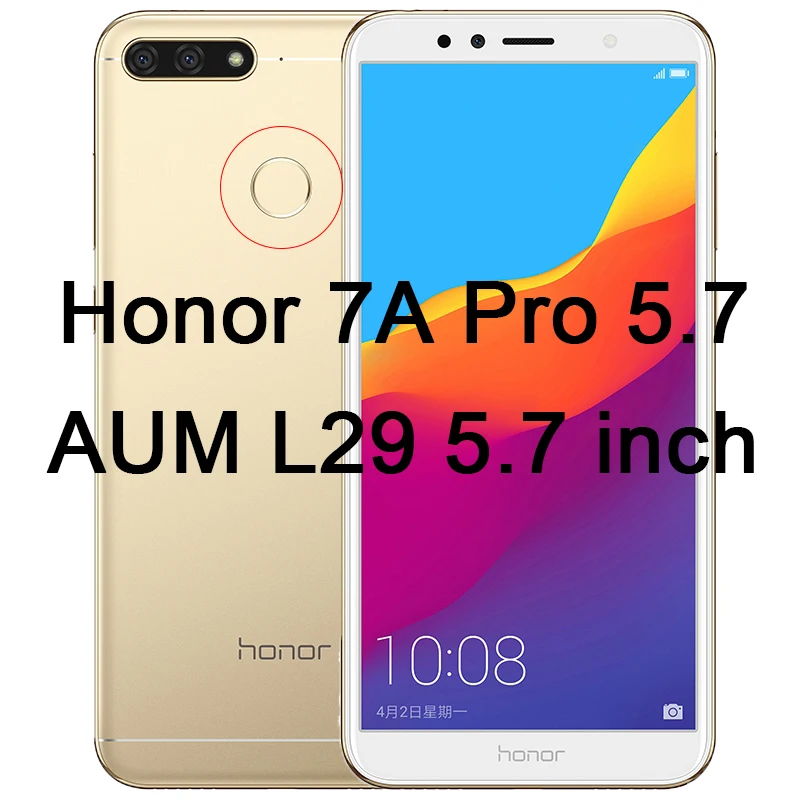 2 шт.! Прозрачное Защитное стекло для huawei Honor 7C 7A закаленное стекло 9H HD Защита экрана для Honor 8A 6A Pro 5A 4A - Цвет: Honor 7A Pro AUM L29