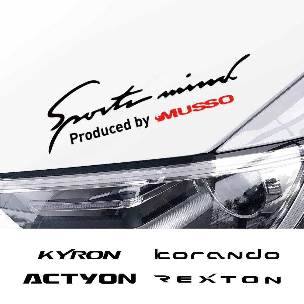Estilo do carro lâmpada sobrancelha adesivos decalque para ssangyong korando kyron musso rexton tivoli acessórios de decoração do corpo automóvel