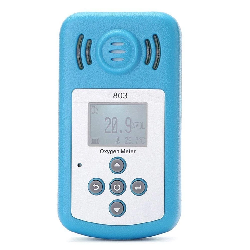 

Oxygen Meter Portable Oxygen(O2) Concentration Detector with LCD Display and Sound-light Alarm