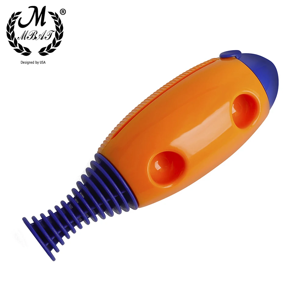 M MBAT Plastic Wooden Fish Clapper Toddler Musical Toys Colorful ABS Eco-friendly Plastic Children's Early Learning Tools