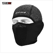 WOSAWE Motorcycle Balaclava Full Face Cover Mask Breathable Three 2 Hole CS Motocross Helmets Beanie Face Masks Black White