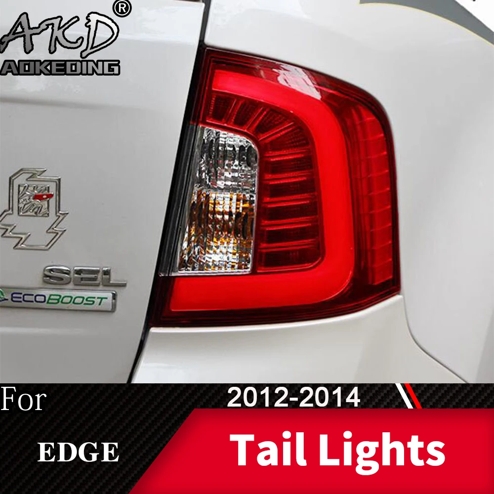 Cheap Tail Lamp For Car Ford Edge 2012-2014 Edge LED Tail Lights Fog Lights Daytime Running Lights DRL Tuning Cars Accessories