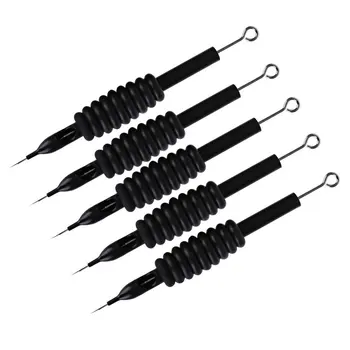 

10Pcs Black Disposable Tattoo Needle And Tube Needles For Professional Tattoo Pigment