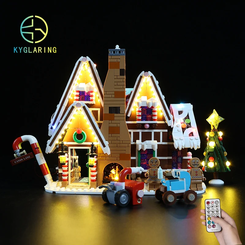 

Kyglaring Led Lighting Set DIY Toys for Creator 10267 Gingerbread House Building Blocks