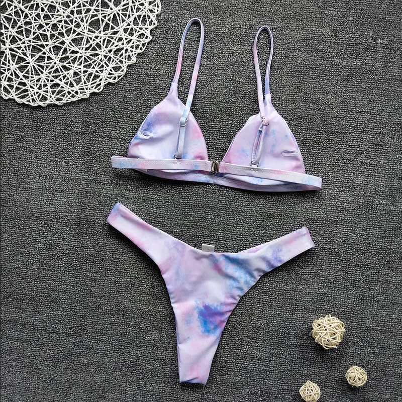 2020 leopard print Bikini Set Women Swimming V Neck Swimwear Sexy Bikinis Swimsuit Biquini Female Beachwear Female Bathing Suit