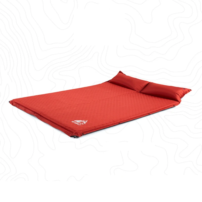 Thicken 5cm inflatable mattress double automatic inflatable cushion Outdoor moisture-proof tent sleeping pad lunch break