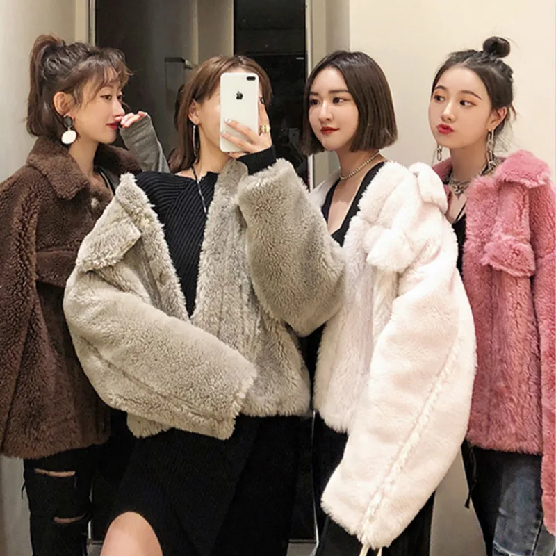 

Real Fur Coat Women Vintage Winter Coat Women Korean Oversize Real Sheep Fur Jacket Abrigos Mujer Invierno 2020 C18F23429 YY669