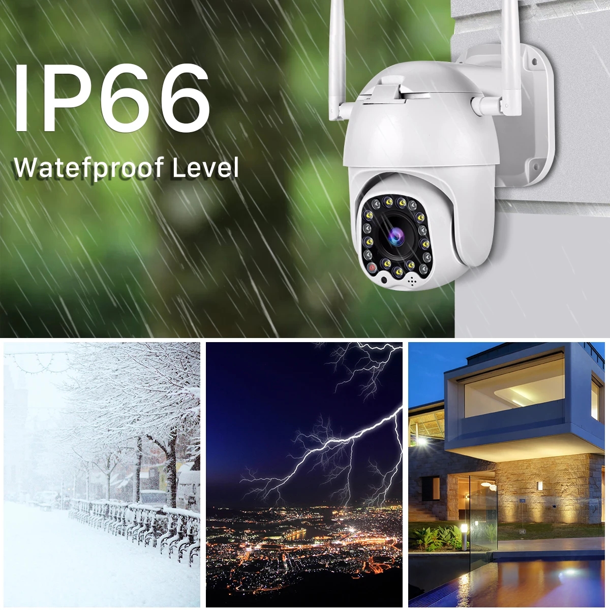 BESDERSEC сирена 1080p Wifi PTZ камера наружная домашняя камера безопасности Pan Tilt 4X Zoom онлайн CCTV Беспроводная IP камера YCC365