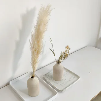 

5pcs Wedding special pampas grass decor large size Fluffy feather wedding flowers plants natural white dried flowers 55cm